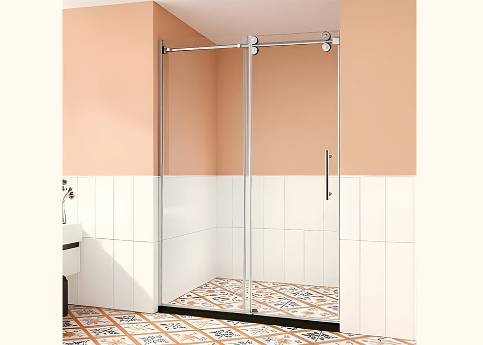 Patented Soft-Close Frameless Sliding Shower Enclosure | Silent Buffer System | SGCC Certified