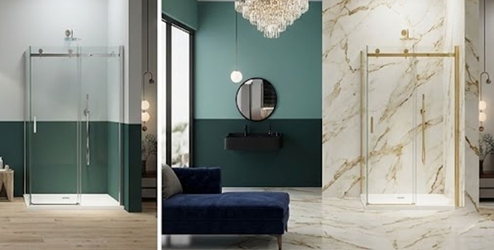 Slim Profile Aluminum Sliding Shower Door | Integrated Soft-Close | EN14428 Certified gallery 2