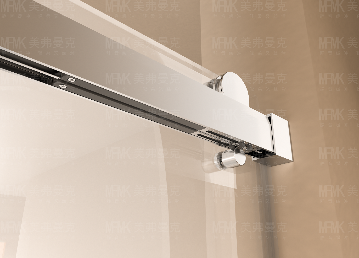 LW03 Series Frameless Stainless Steel Sliding Shower Door | Minimalist Design | LW03-Y20 gallery 4