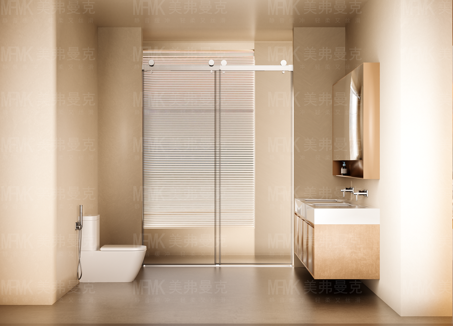 LW03 Series Frameless Stainless Steel Sliding Shower Door | Minimalist Design | LW03-Y20 gallery 2